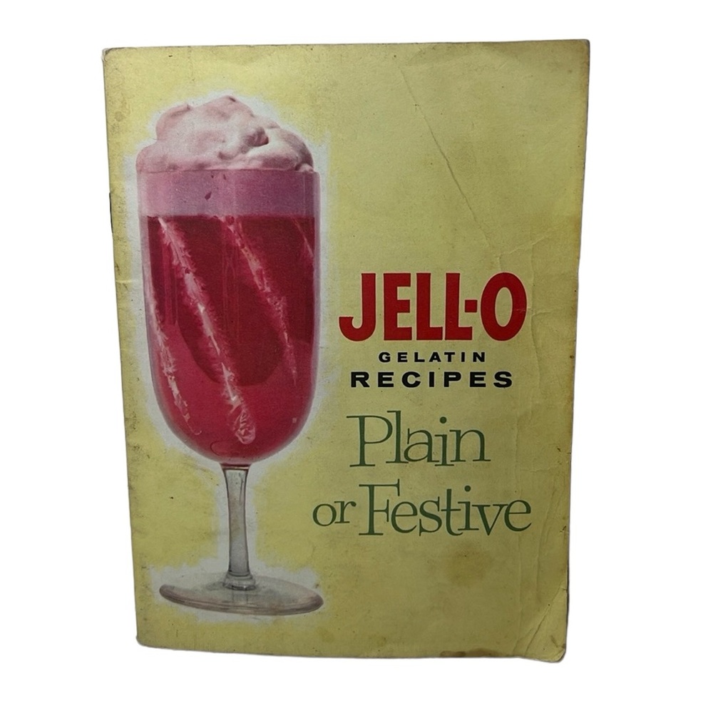 Vintage Jell-O Gelatin Plain or Festive Recipes book
